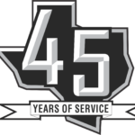45 years of service logo